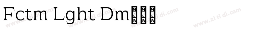 Factum Light Demo字体转换